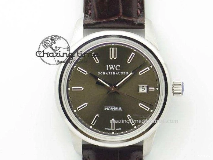 MIROTIME 0501 Portofino 37mm SS V7F 1:1 Best Edition Gray Dial on Black Leather Strap A Practical 7094